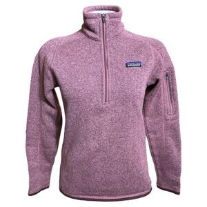 Patagonia Better Sweater Kipi Pink 1/4 Zip Fleece Pullover Women's Small